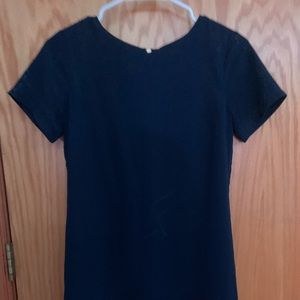 XS Lulus Shift and Shout Navy Blue Shift Dress